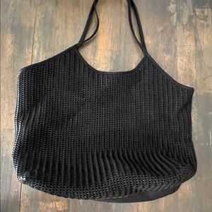 CJLA black oversized tote